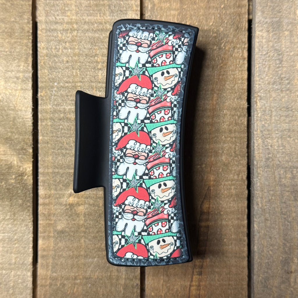 Santa & Friends Hair Claw Clip