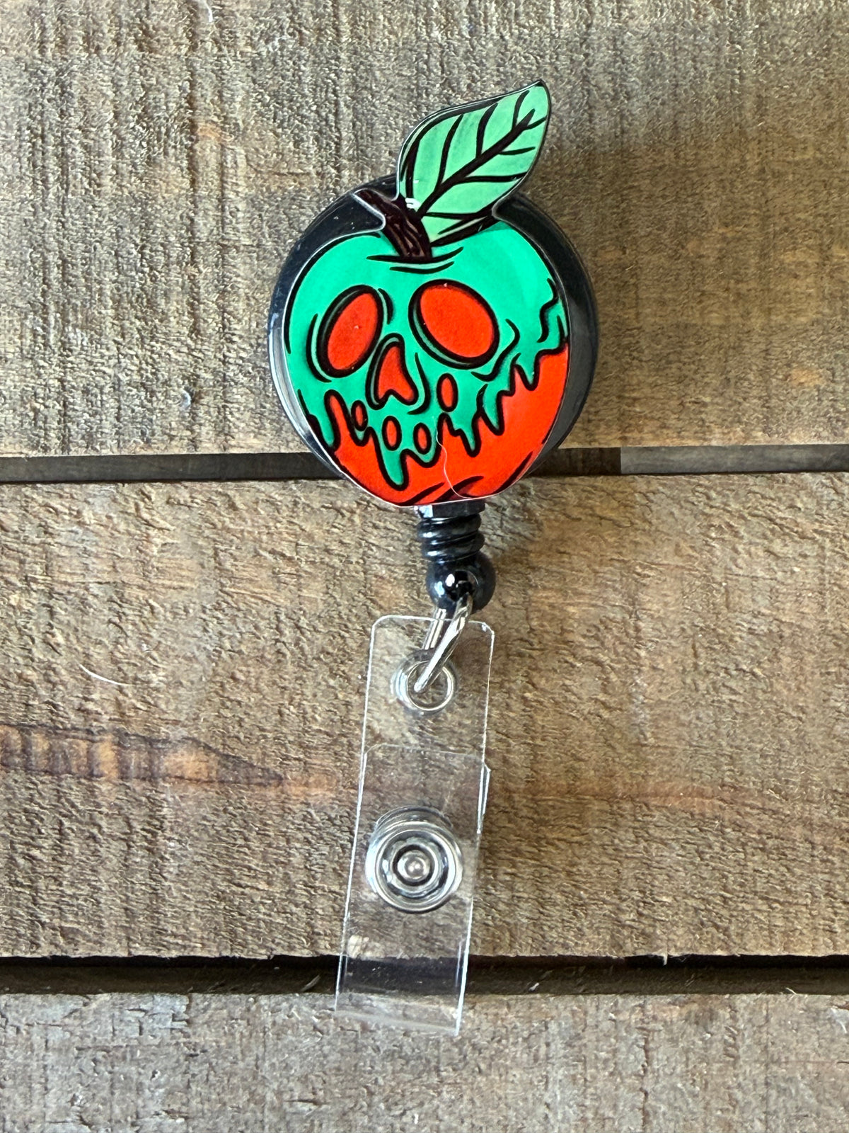 Poison Apple Halloween Badge Reel