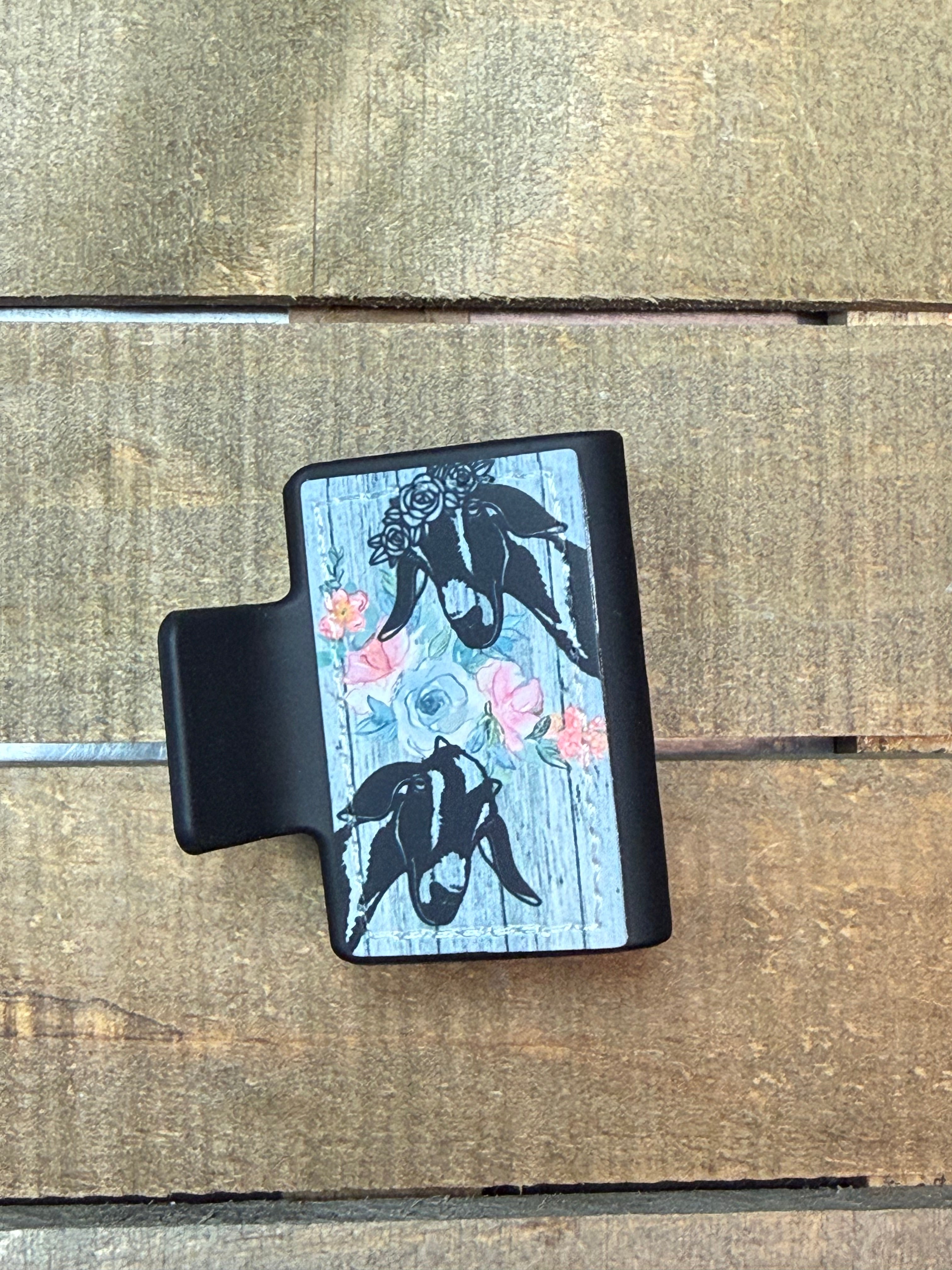 Floral Goat Hair Claw Clip – Rustic Western Farm Hair Accessory