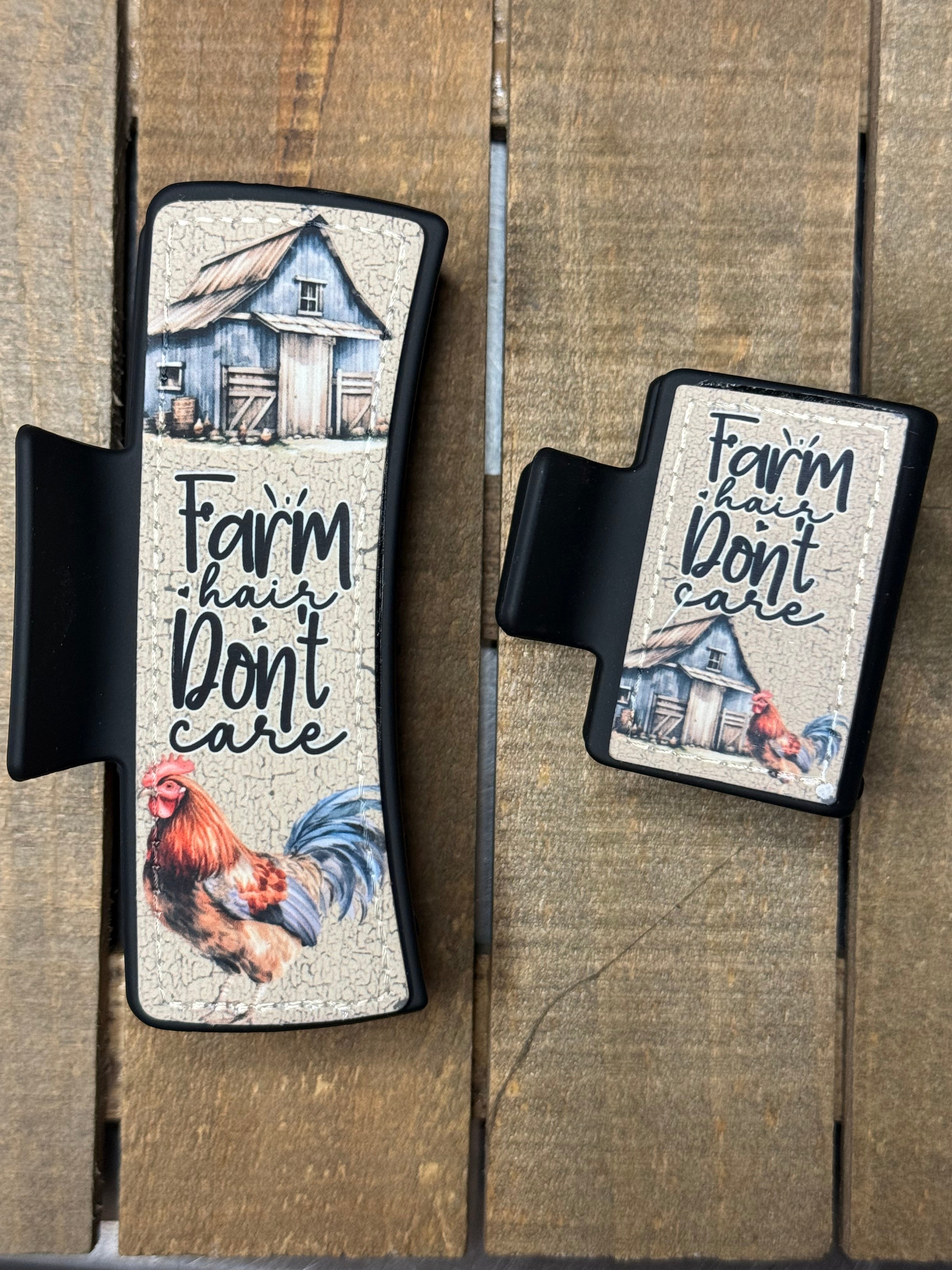 Farm Hair Don’t Care Hair Claw Clip