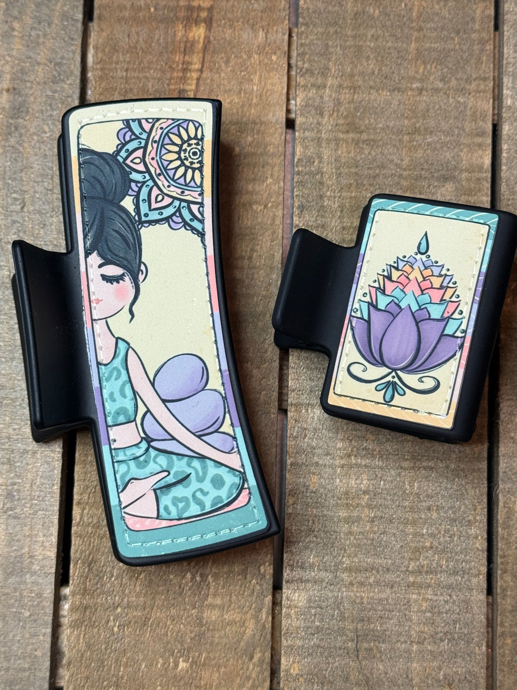 Yoga Hair Claw Clip – Namaste Hair Accessory for Yogis & Wellness Lovers
