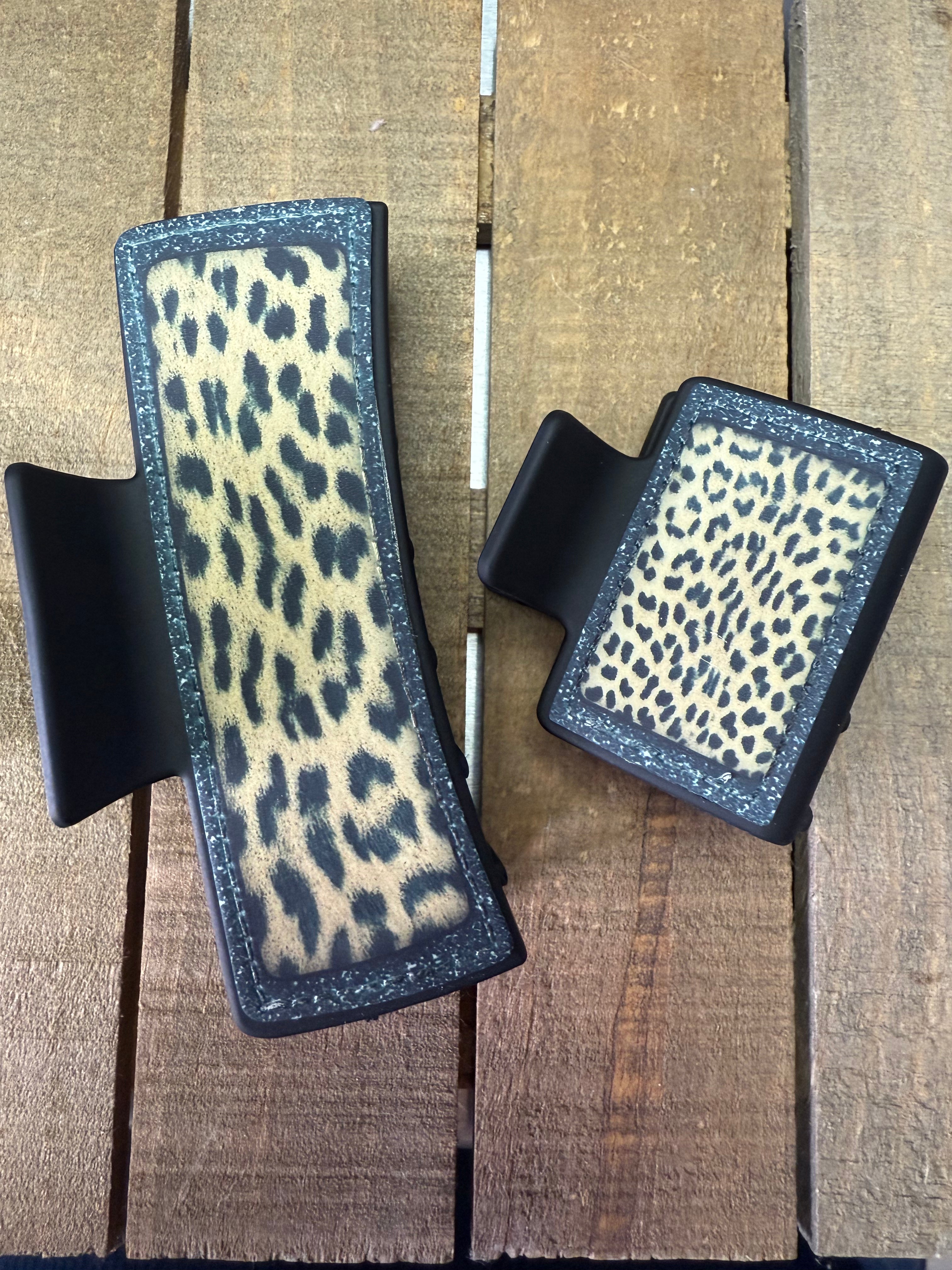 Wild Style Cheetah Claw Clip