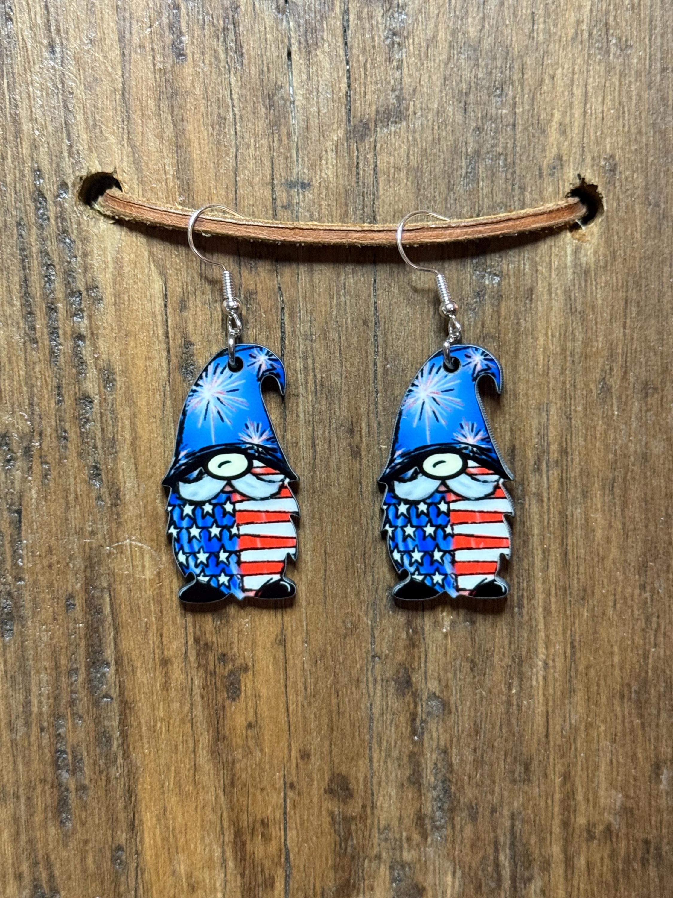 Americana Gnome Earrings