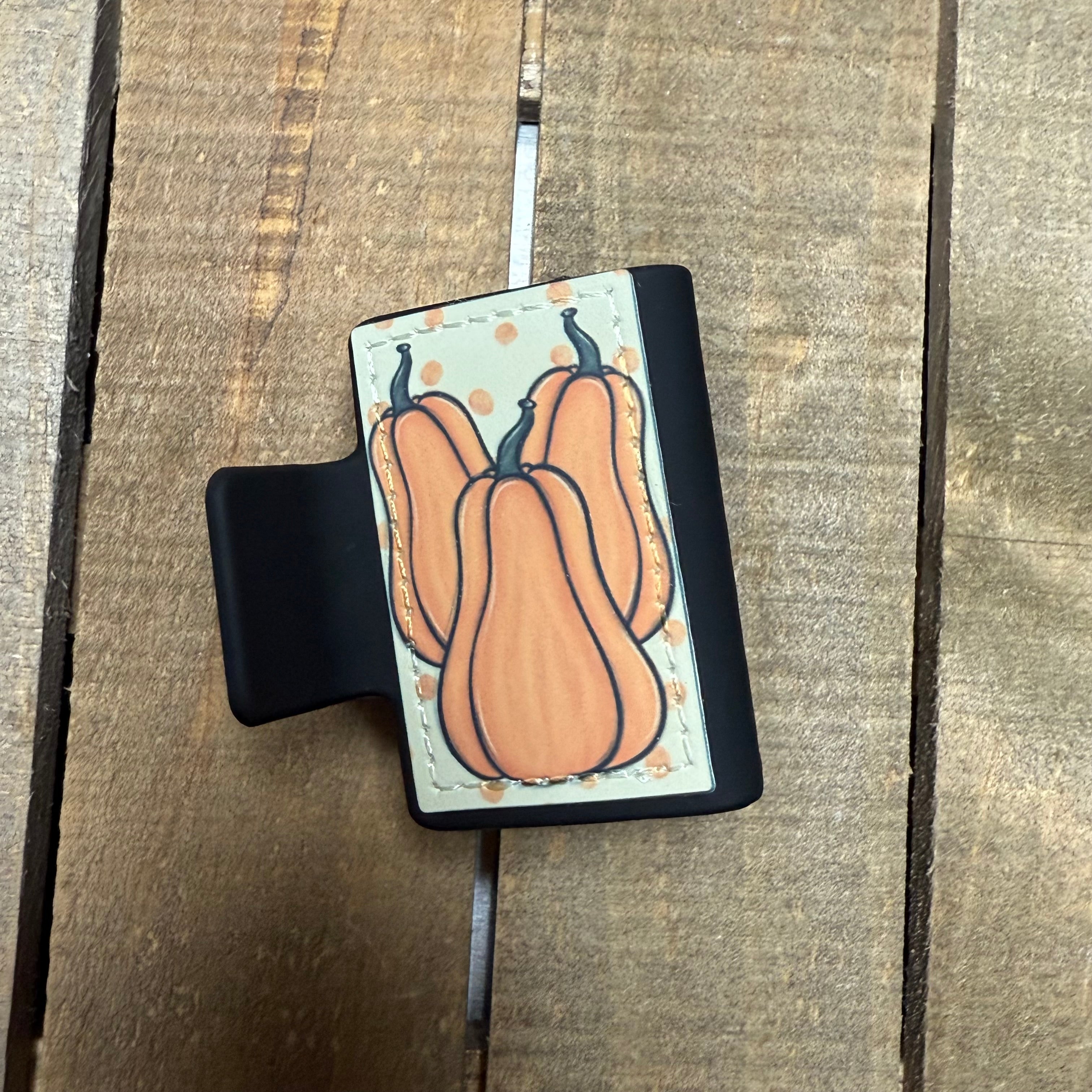 Fall Pumpkin Hair Claw Clip