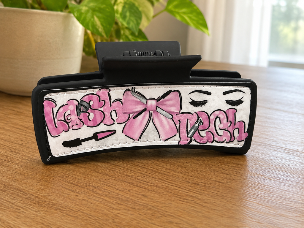Lash Tech Hair Claw Clip | Lash Artist Hair Accessory | Large & Small Claw Clips