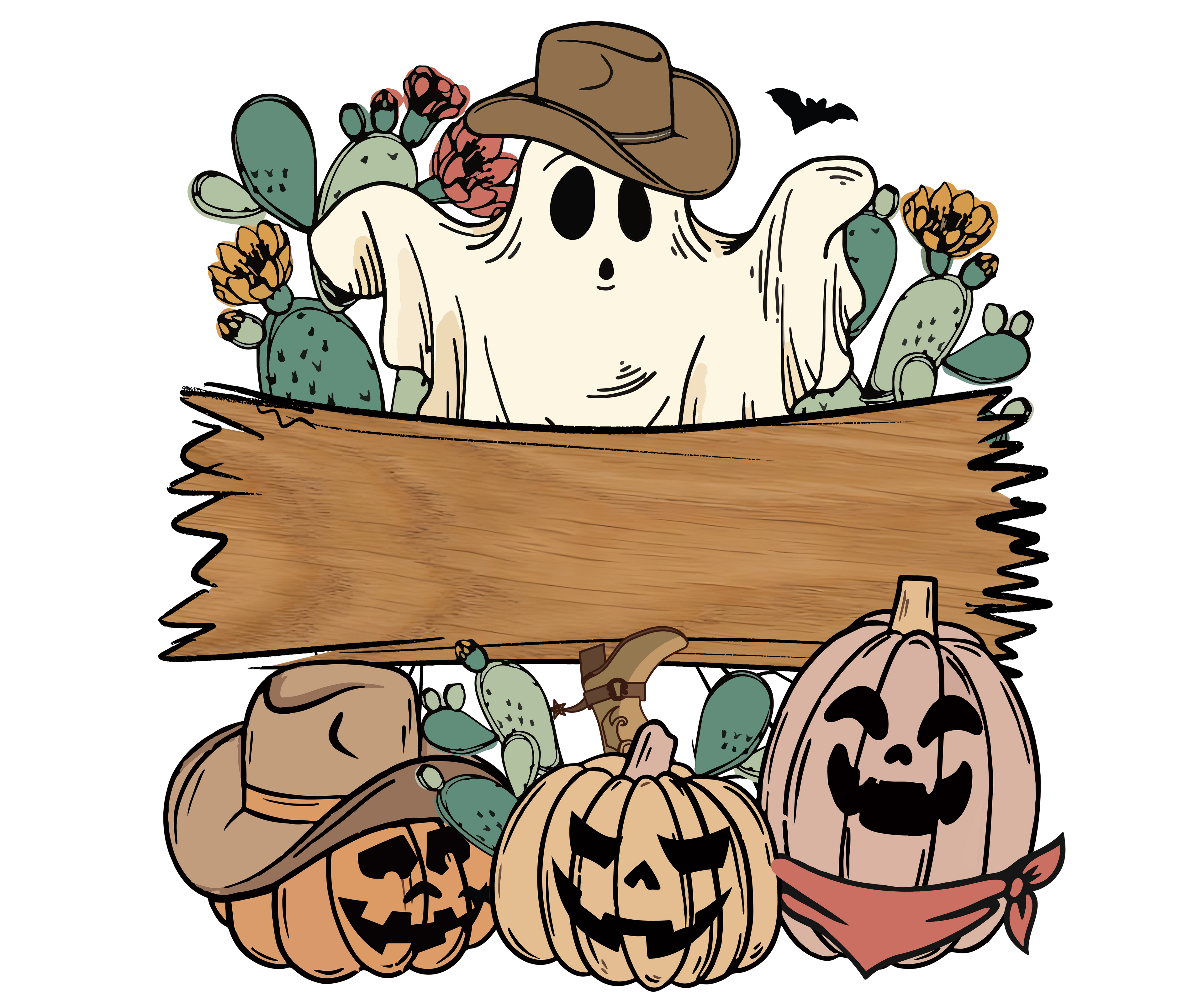 Custom Ghost Halloween Tote Bag