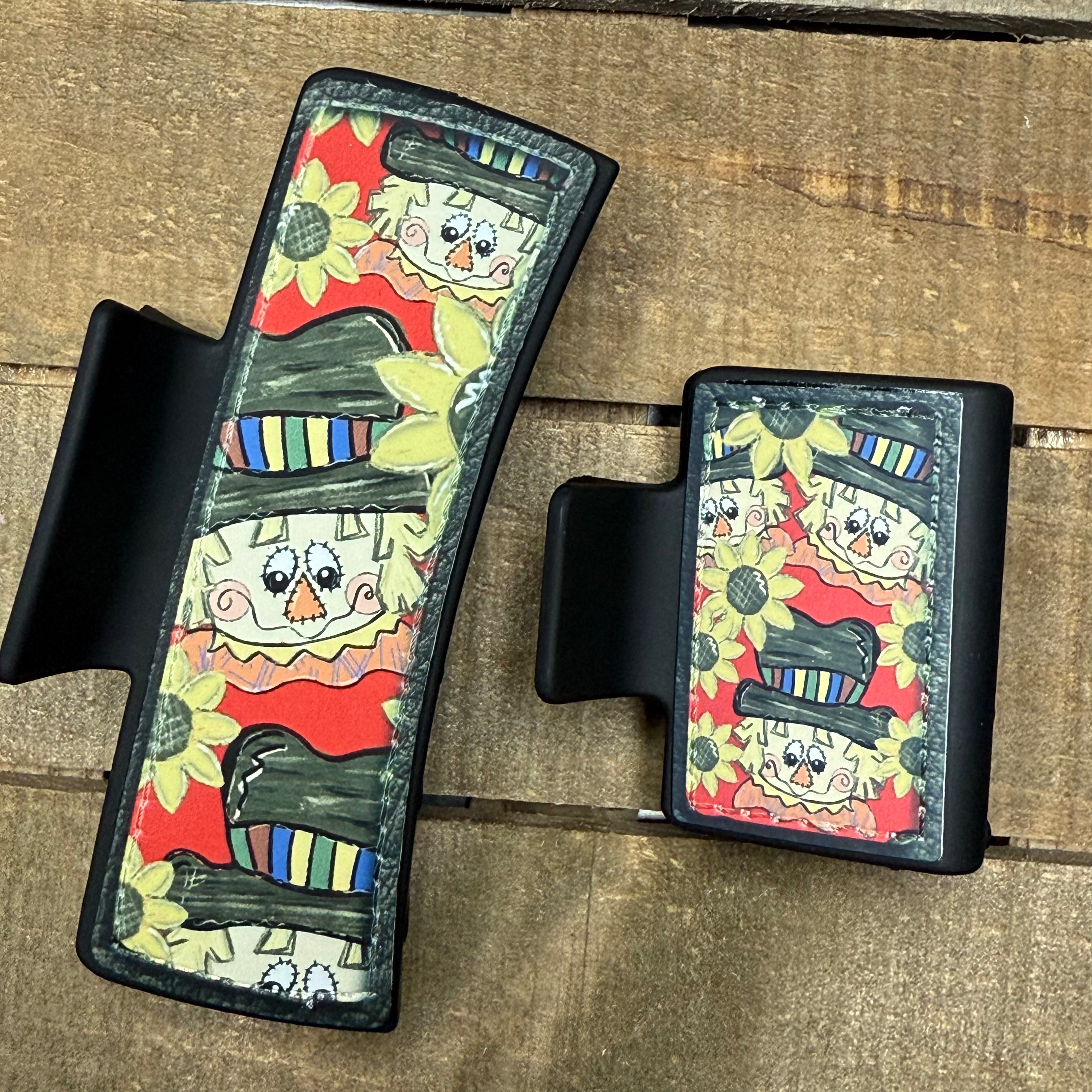 Fall Scarecrow Hair Claw Clip