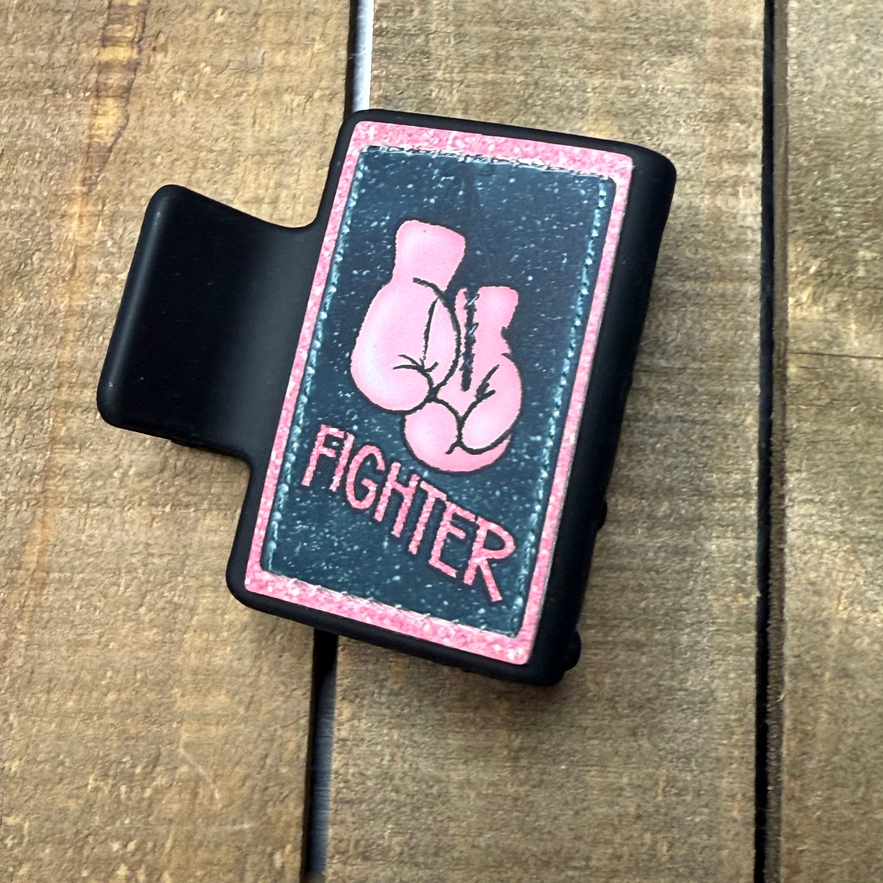 Pink Ribbon Fighter Hair Claw Clip