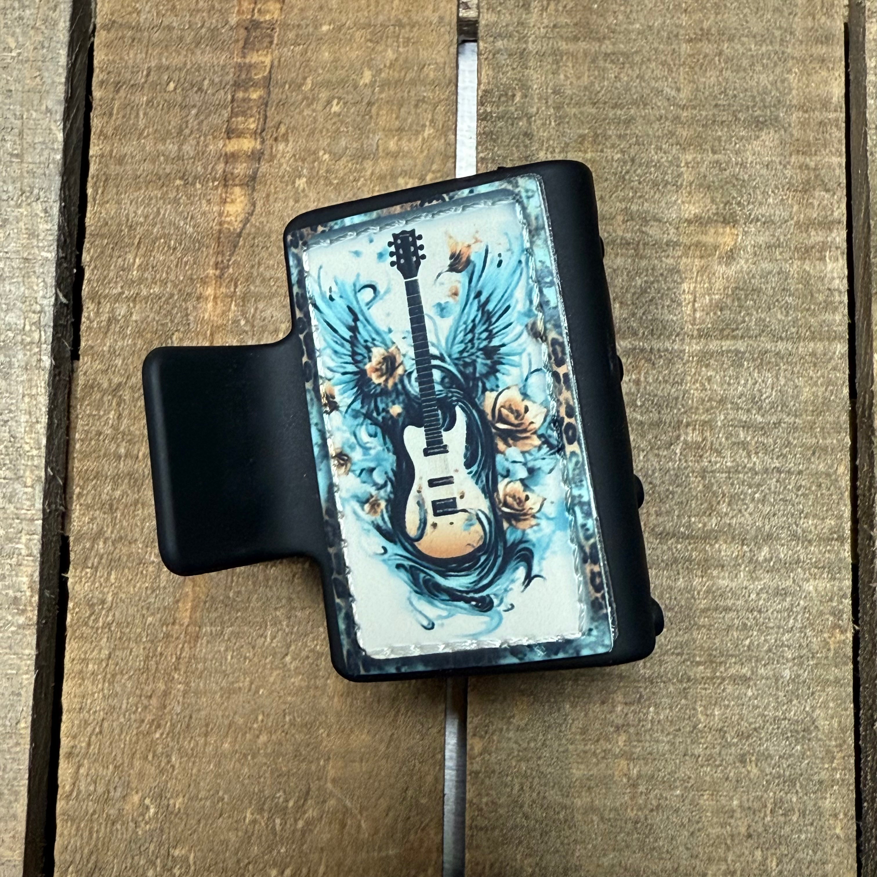 Guitar Hair Claw Clip