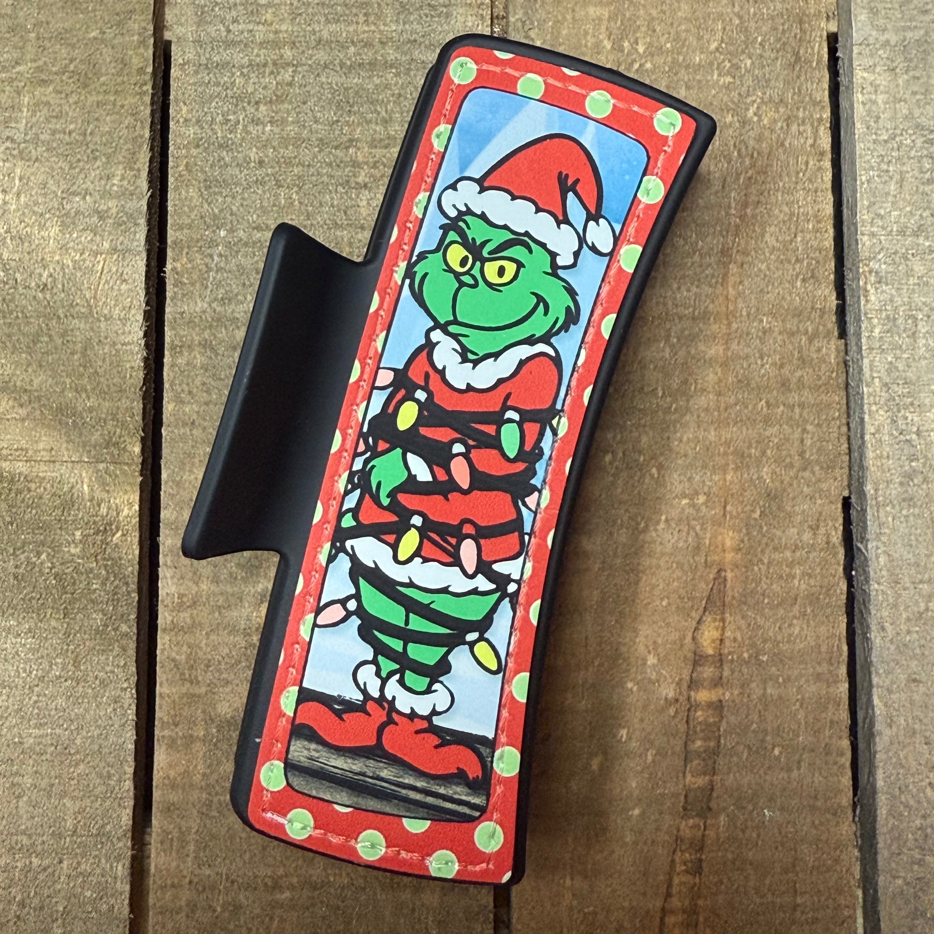 Green Guy Wrapped in Lights Hair Claw Clip