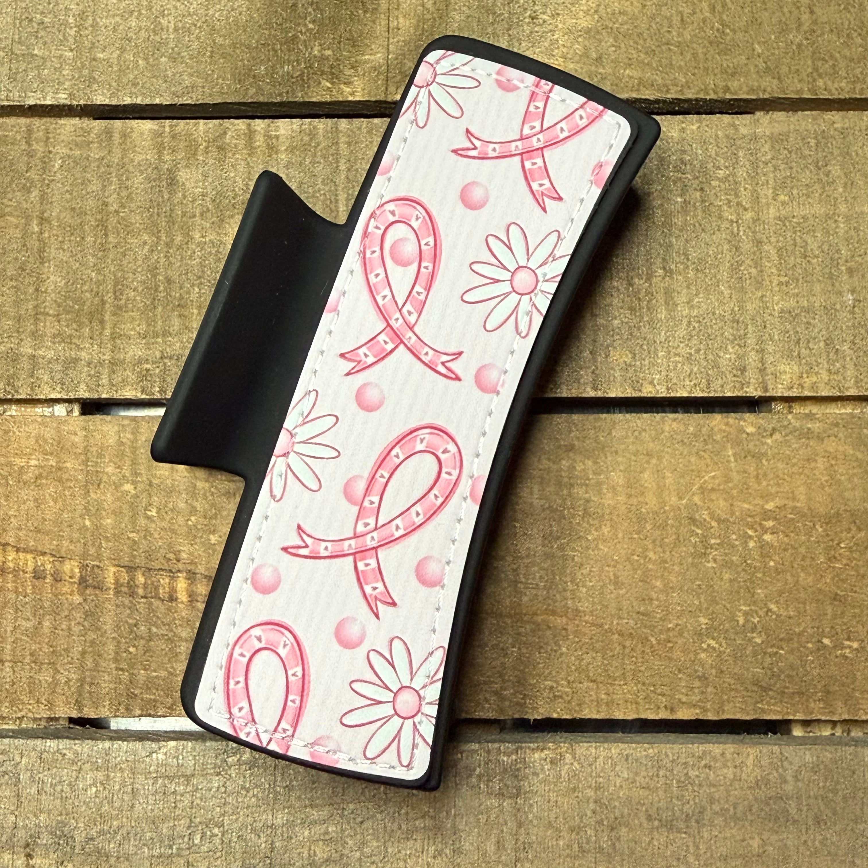 Pink Ribbon Hair Claw Clip