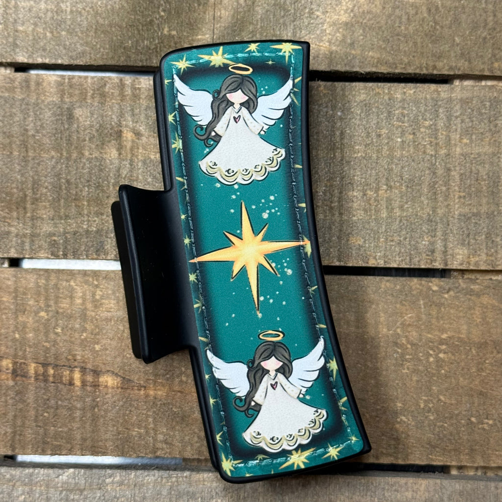 Christmas Angel Hair Claw Clip