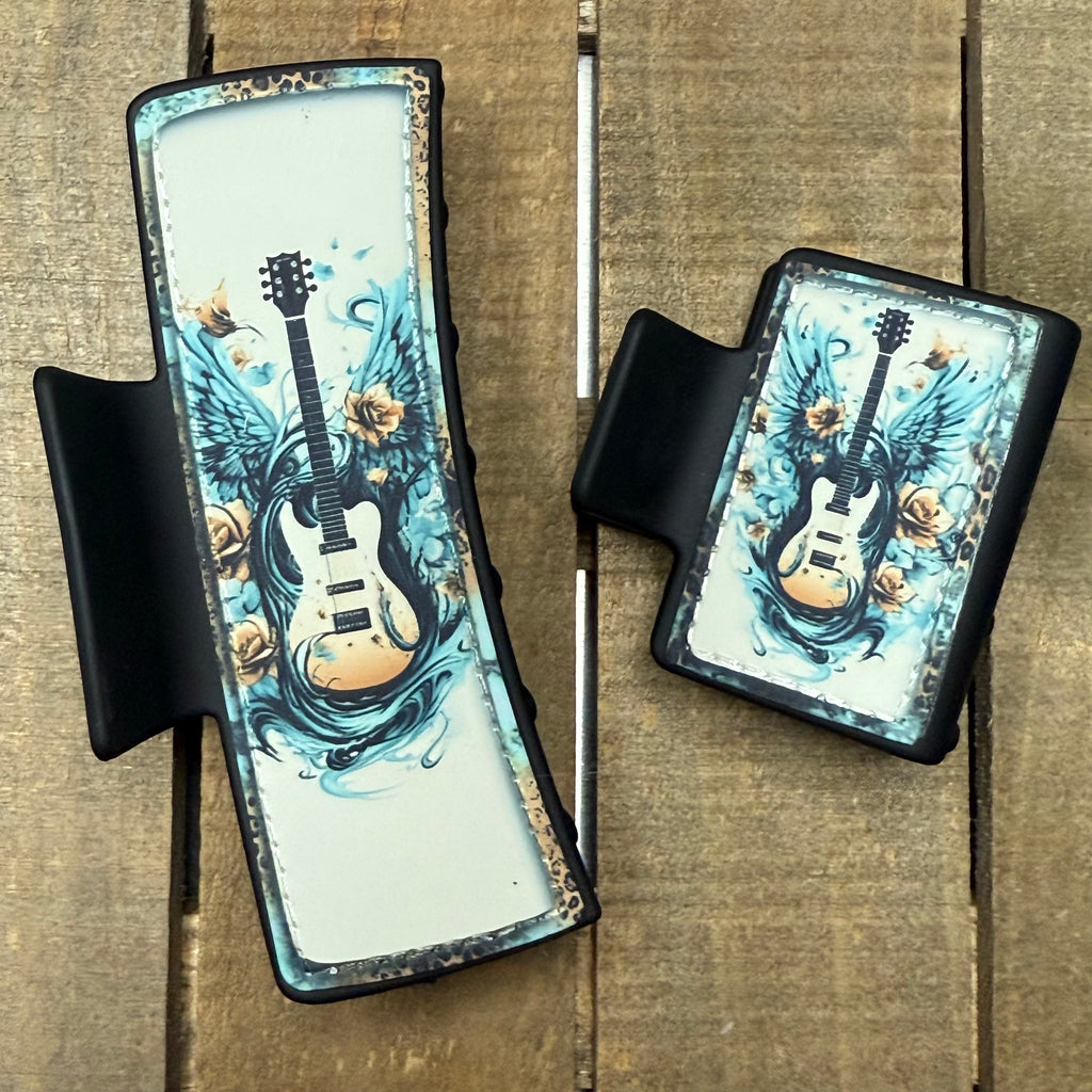 Guitar Hair Claw Clip