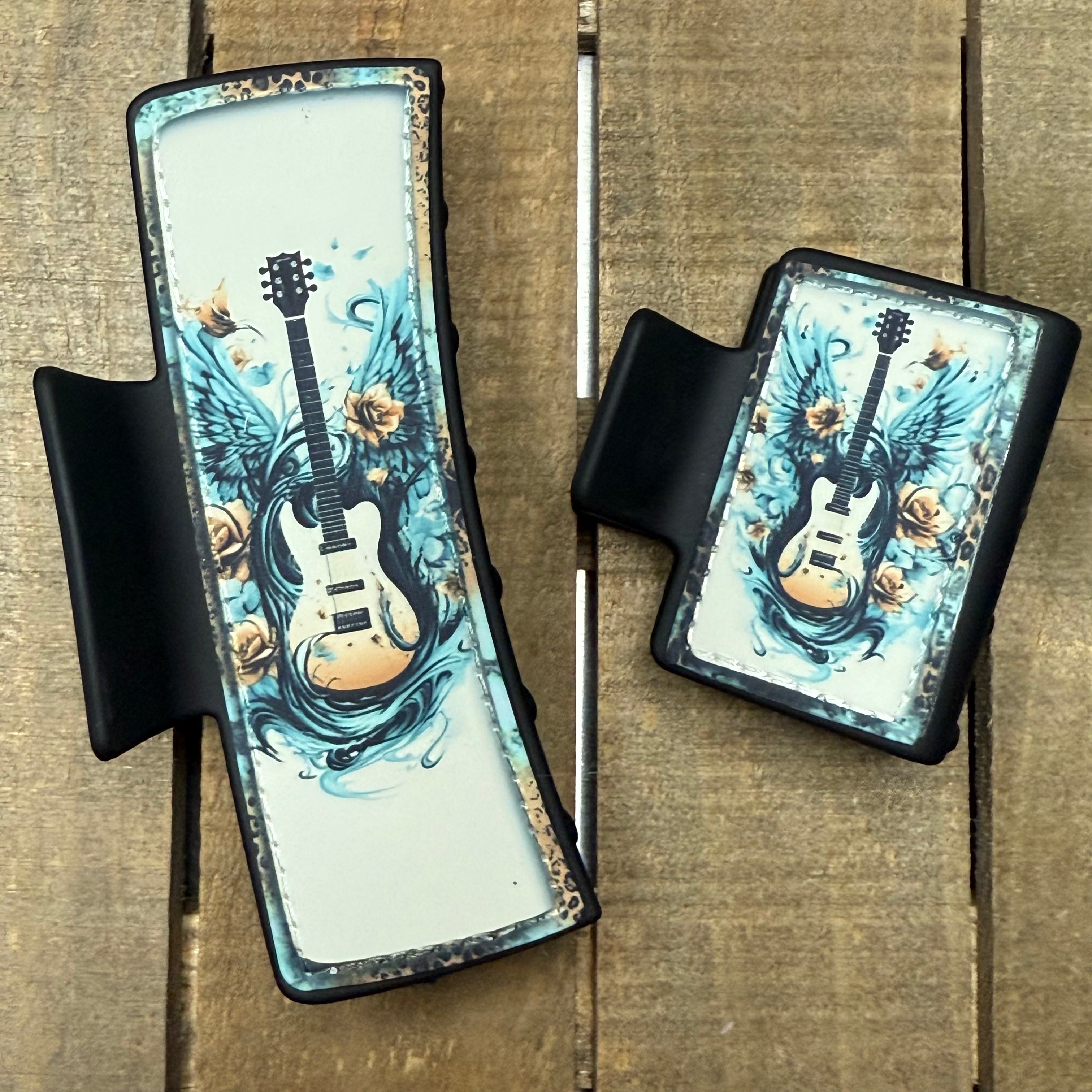 Guitar Hair Claw Clip