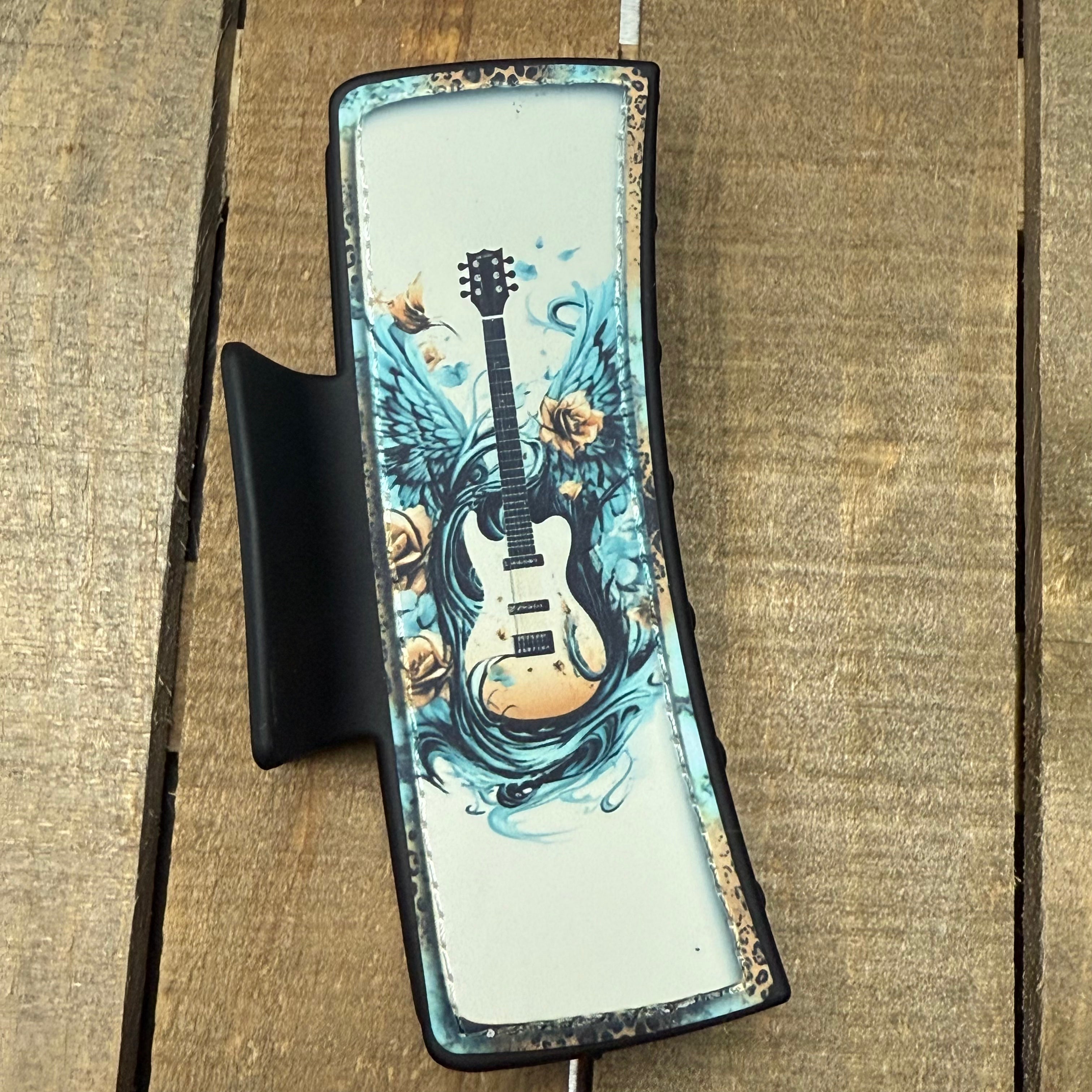 Guitar Hair Claw Clip