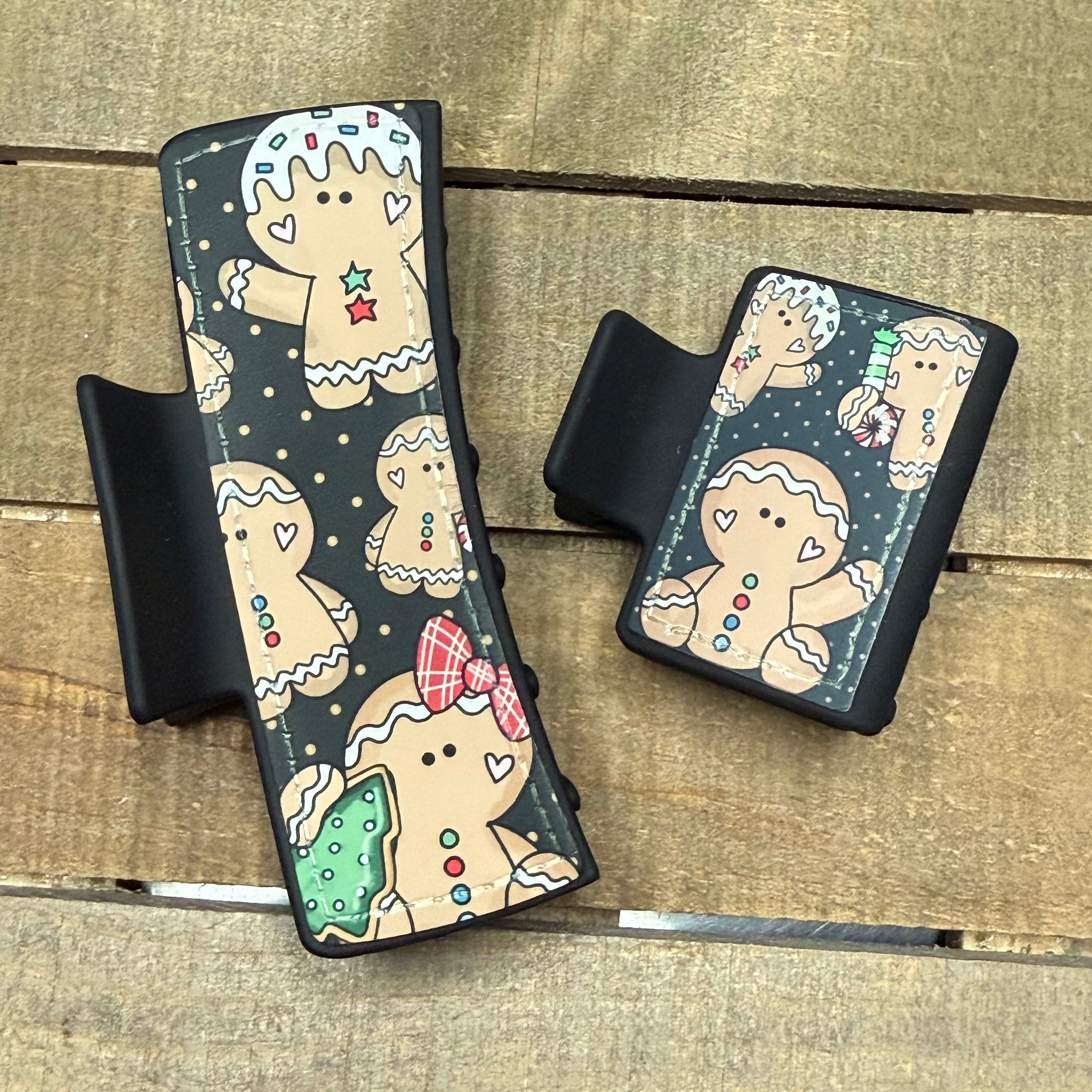 Gingerbread Hair Claw Clip