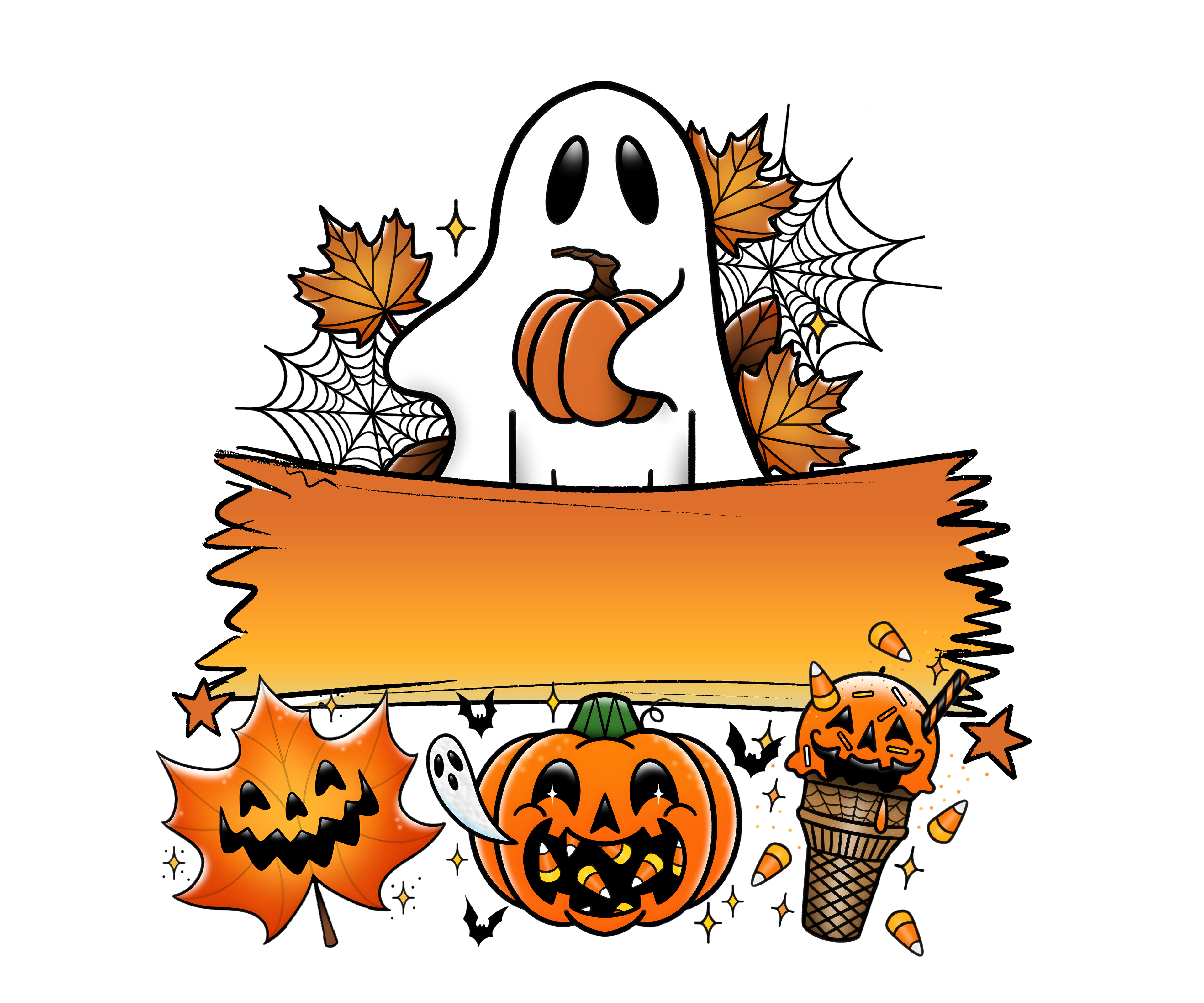 Custom Ghost Halloween Tote Bag