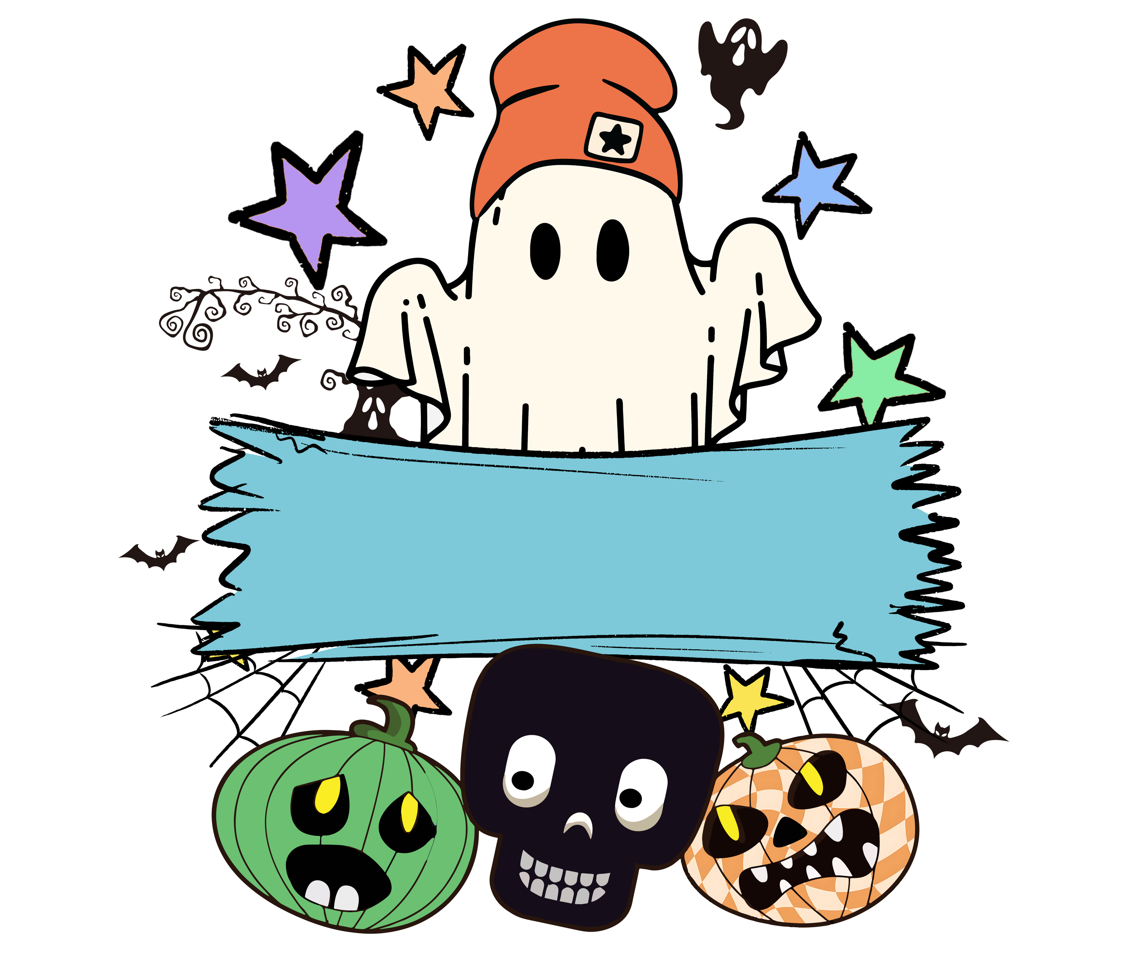 Custom Ghost Halloween Tote Bag