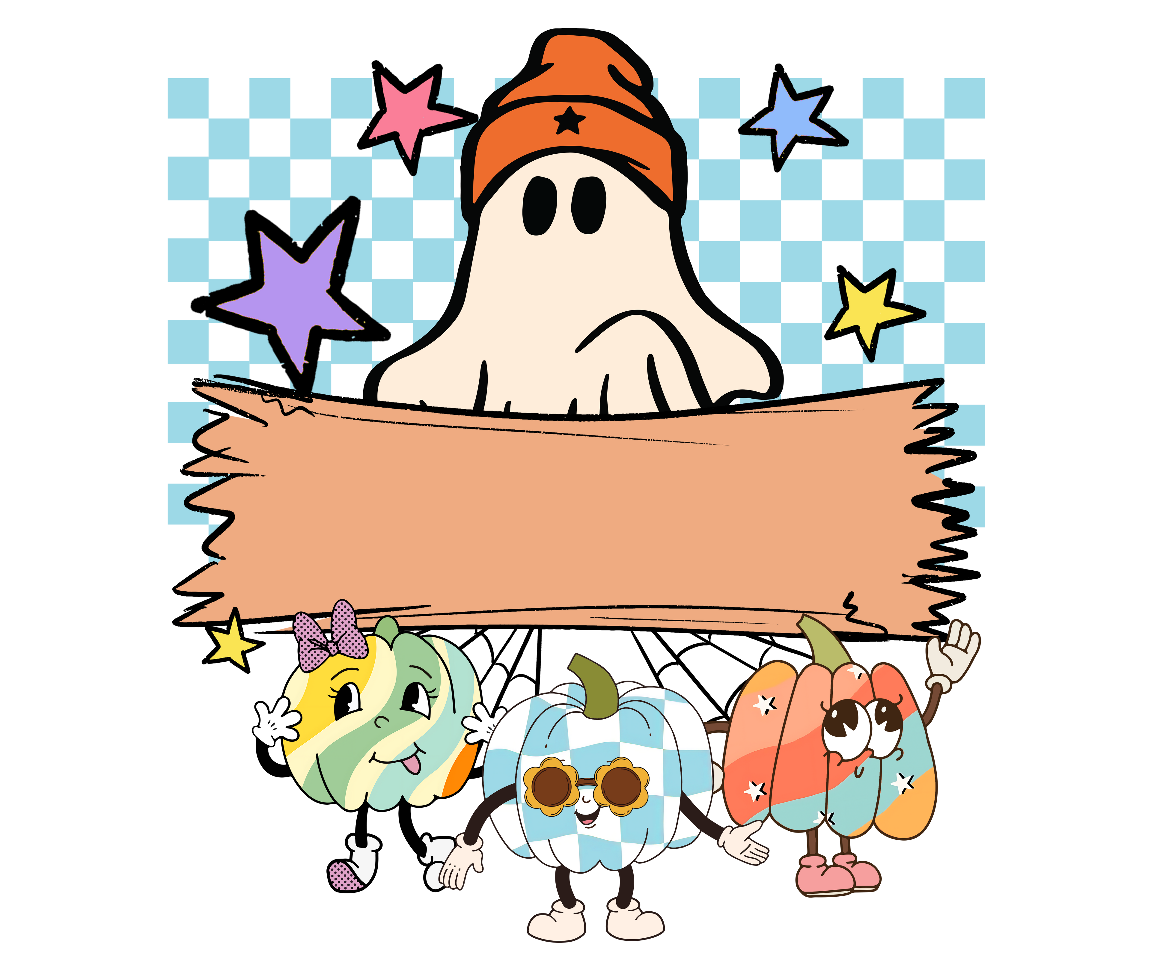 Custom Ghost Halloween Tote Bag