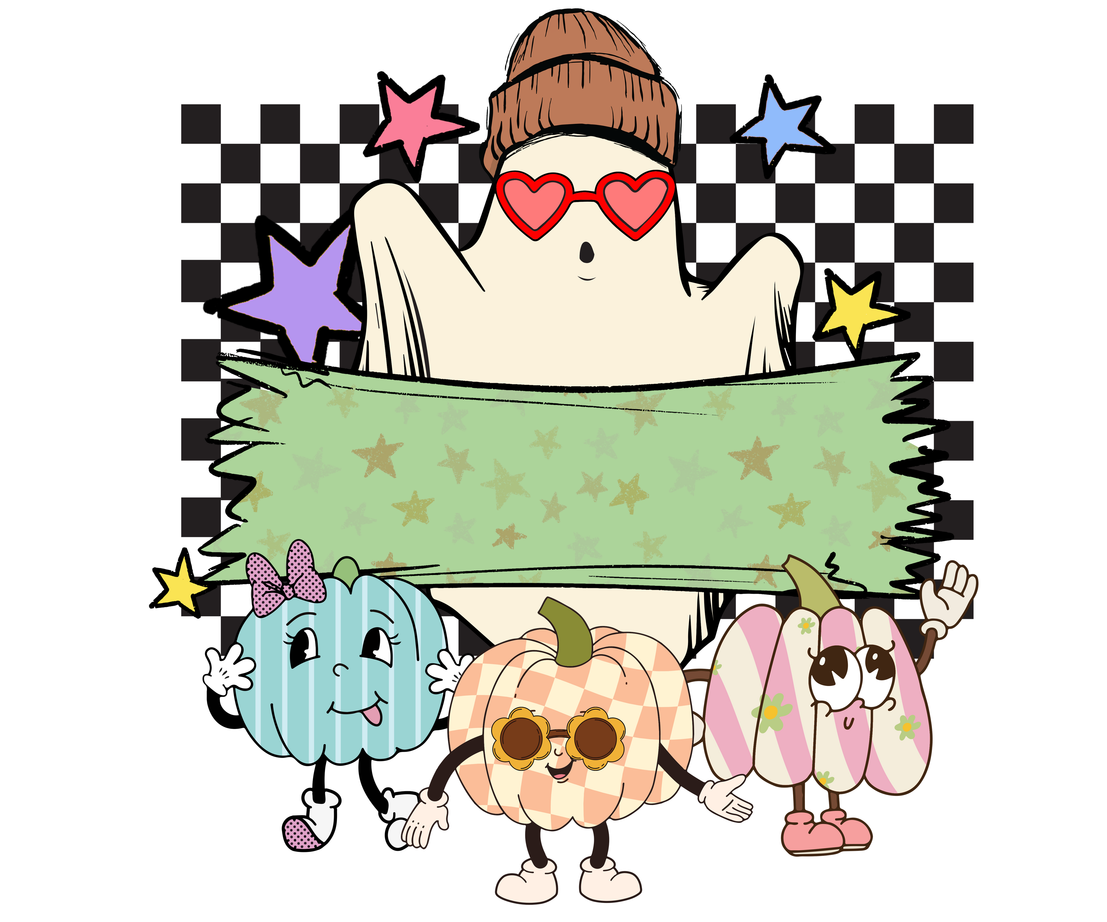 Custom Ghost Halloween Tote Bag