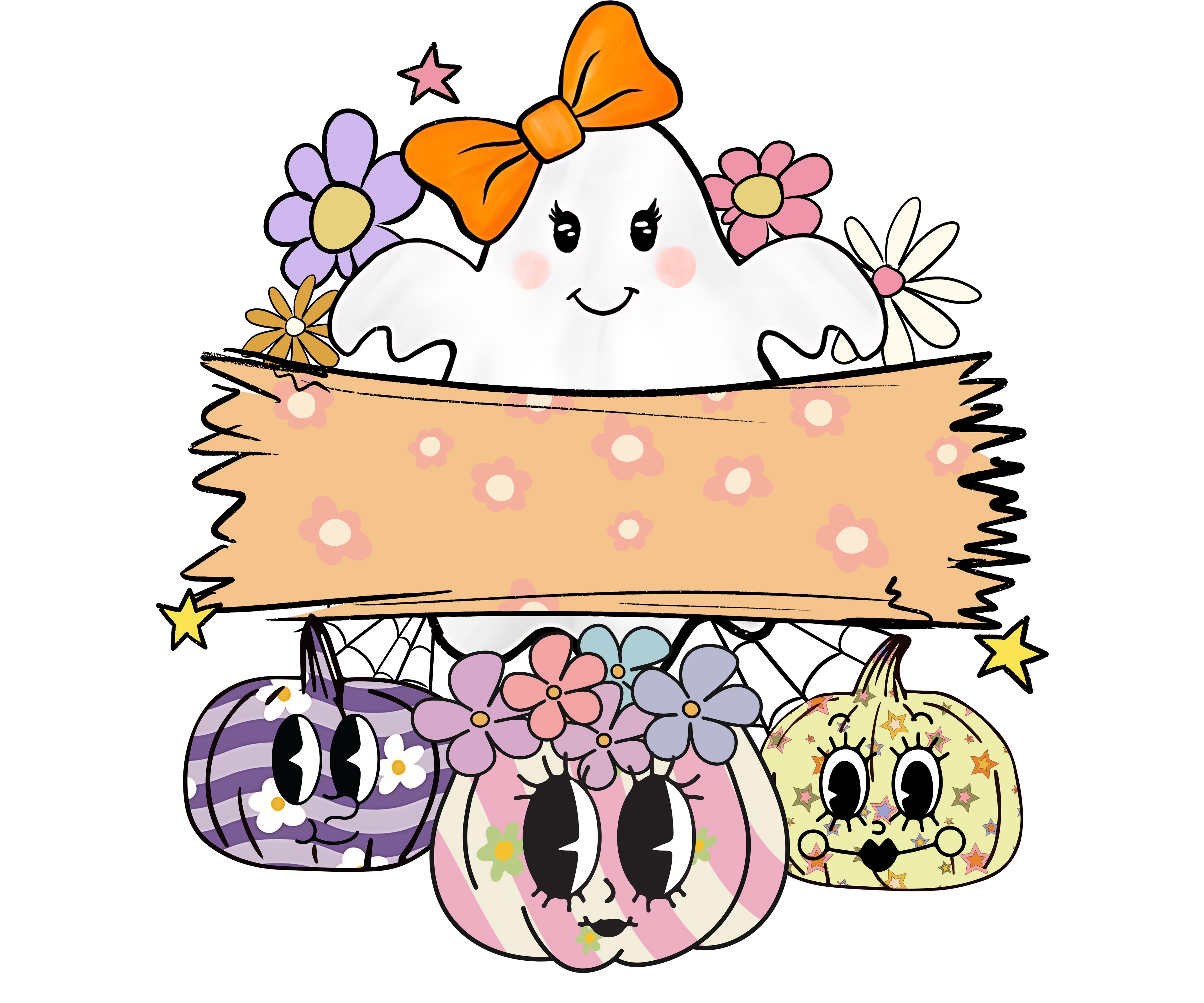 Custom Ghost Halloween Tote Bag