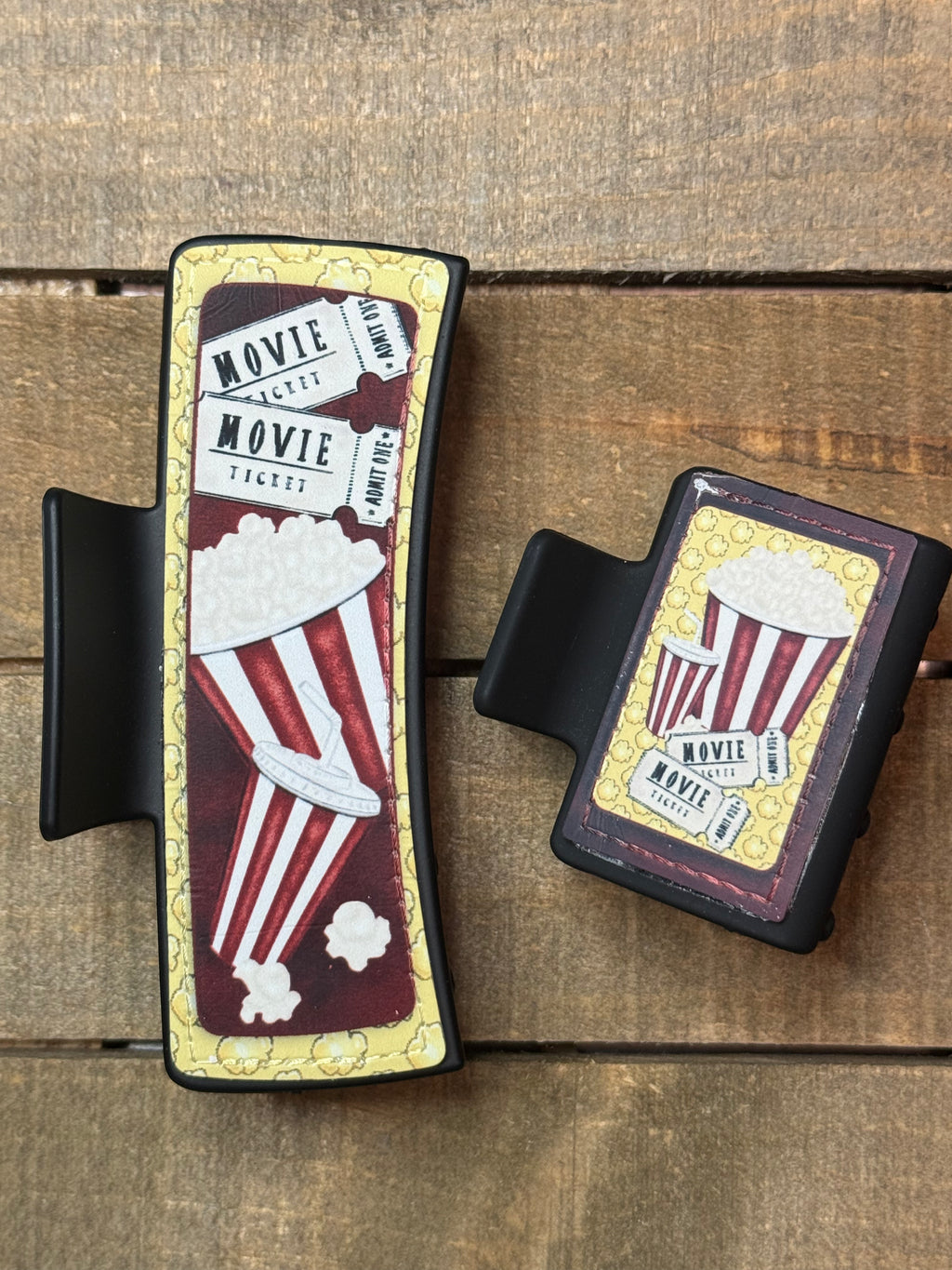 Movie Theater Hair Claw Clip – Popcorn & Film Lover Claw Clip