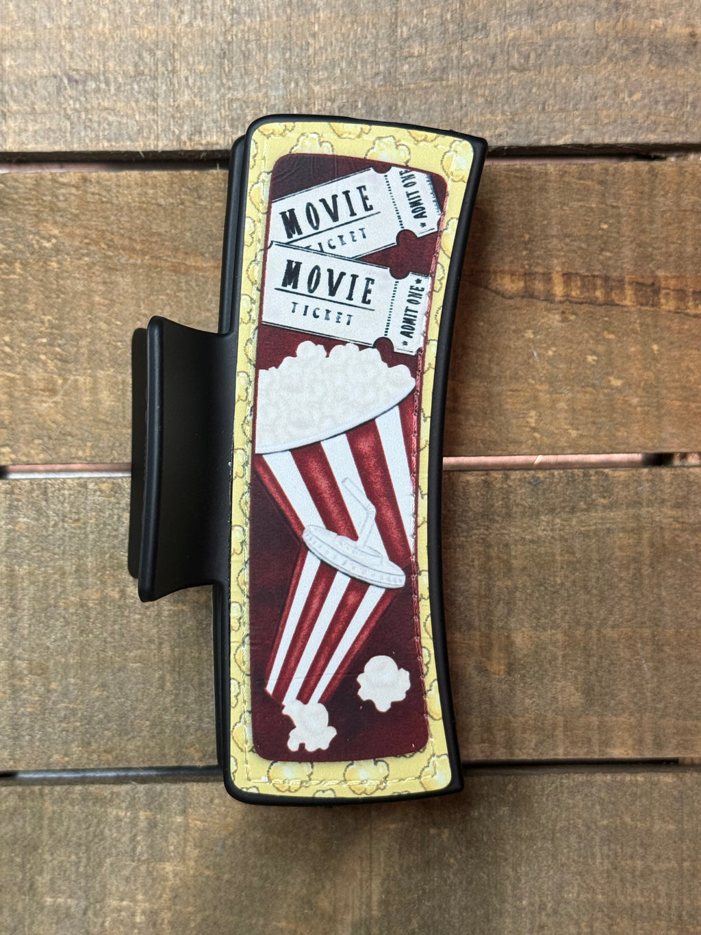 Movie Theater Hair Claw Clip – Popcorn & Film Lover Claw Clip