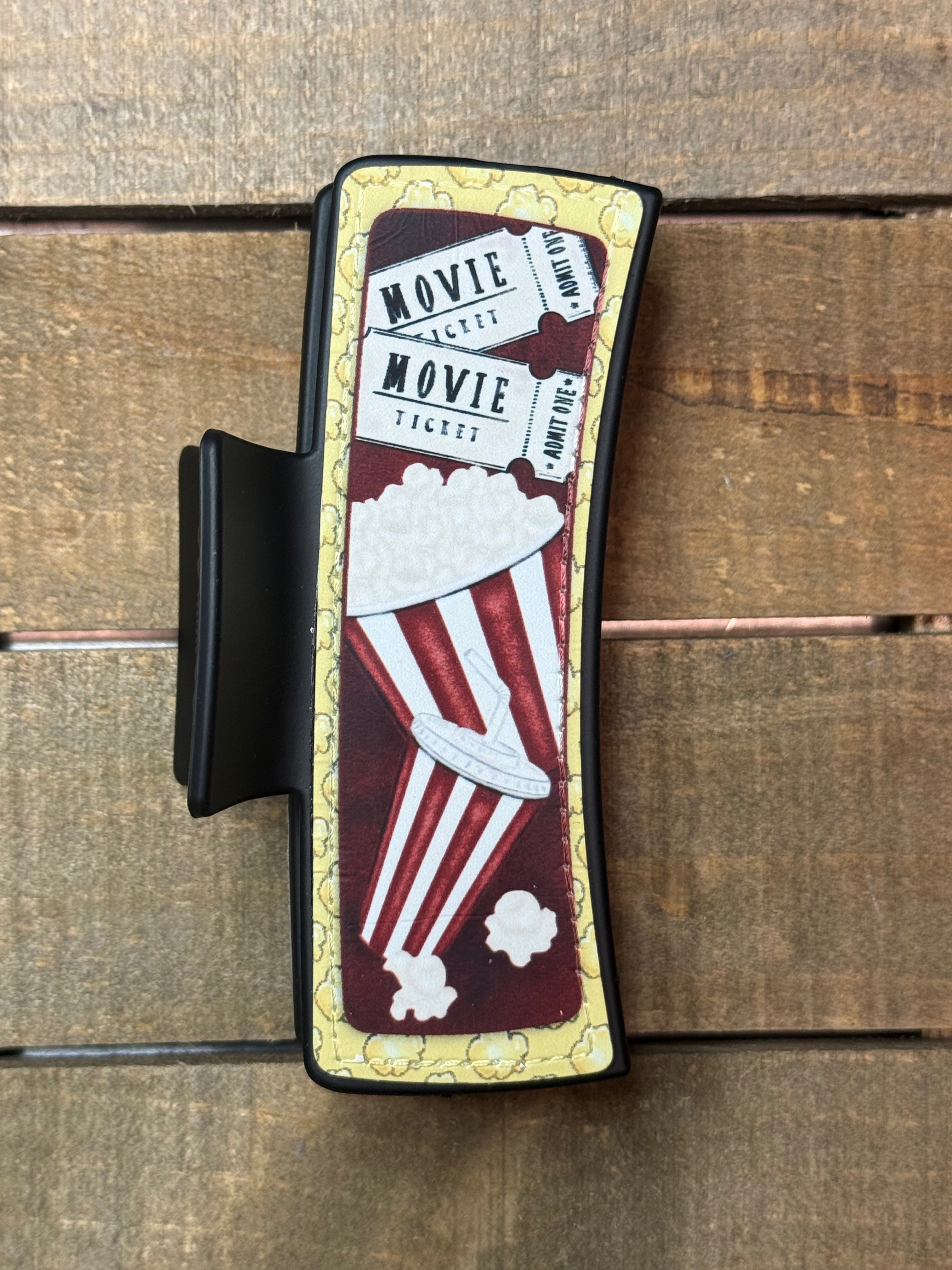 Movie Theater Hair Claw Clip – Popcorn & Film Lover Claw Clip