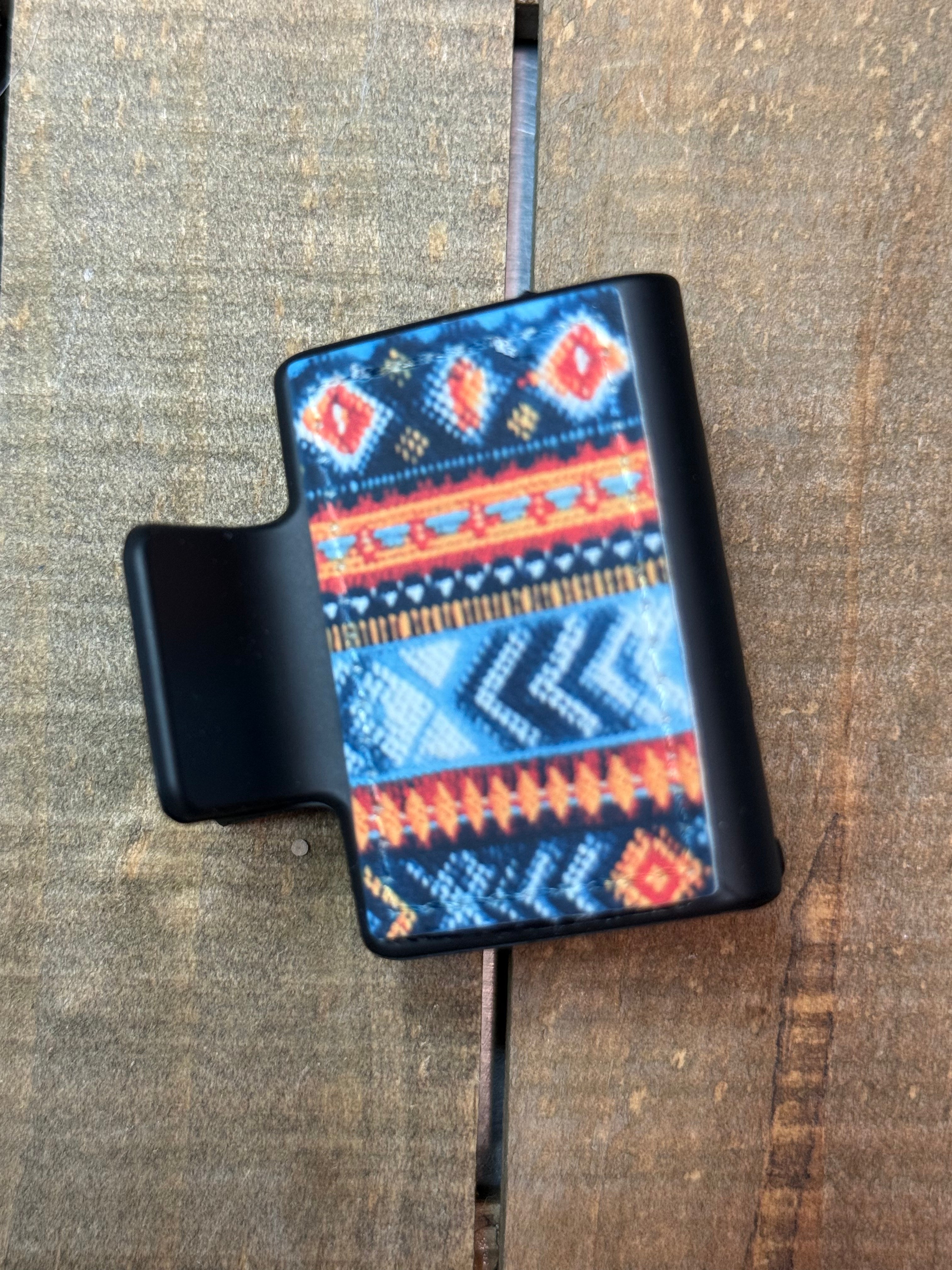 Aztec Pattern Hair Claw Clip | Southwestern Boho Hair Clip | Strong Hold Claw Clip