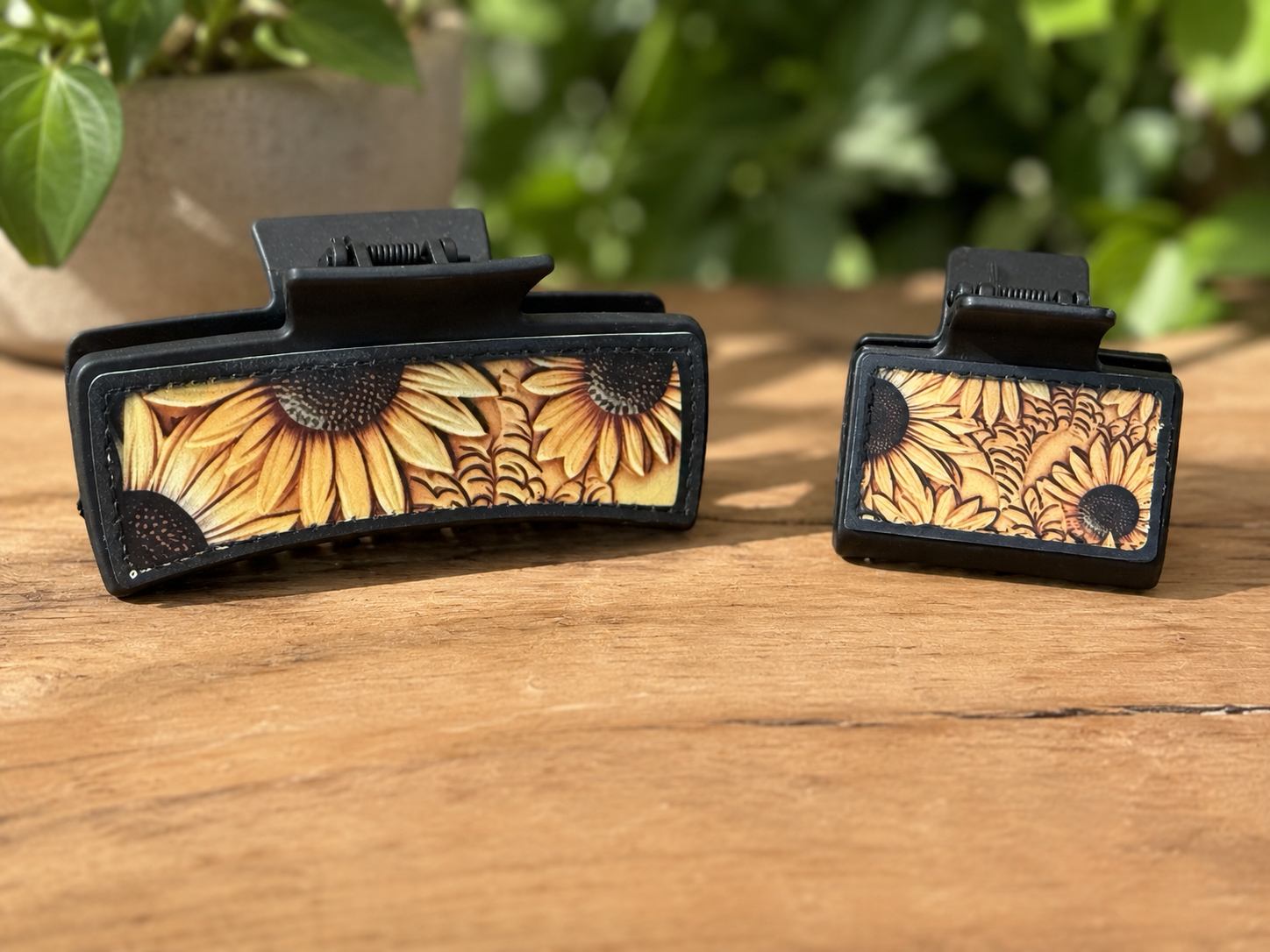 Sunflower Hair Claw Clip Set | Floral Hair Clips | Fall Hair Accessories | Sunflower Hair Accessories