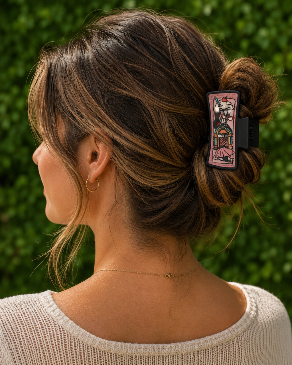 Retro Diner Hair Claw Clip