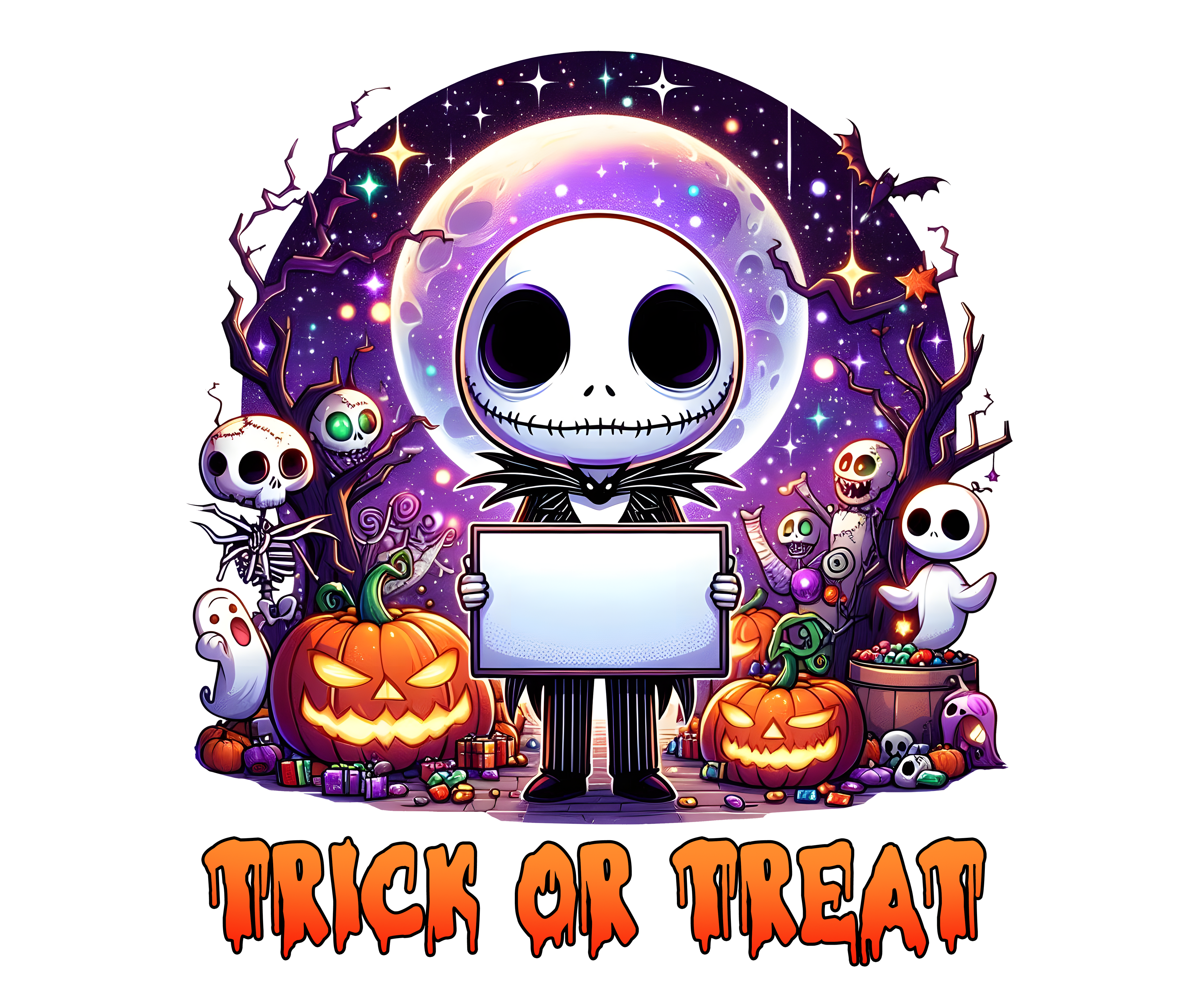 Personalized Halloween Tote Bag – Custom Trick or Treat Bag