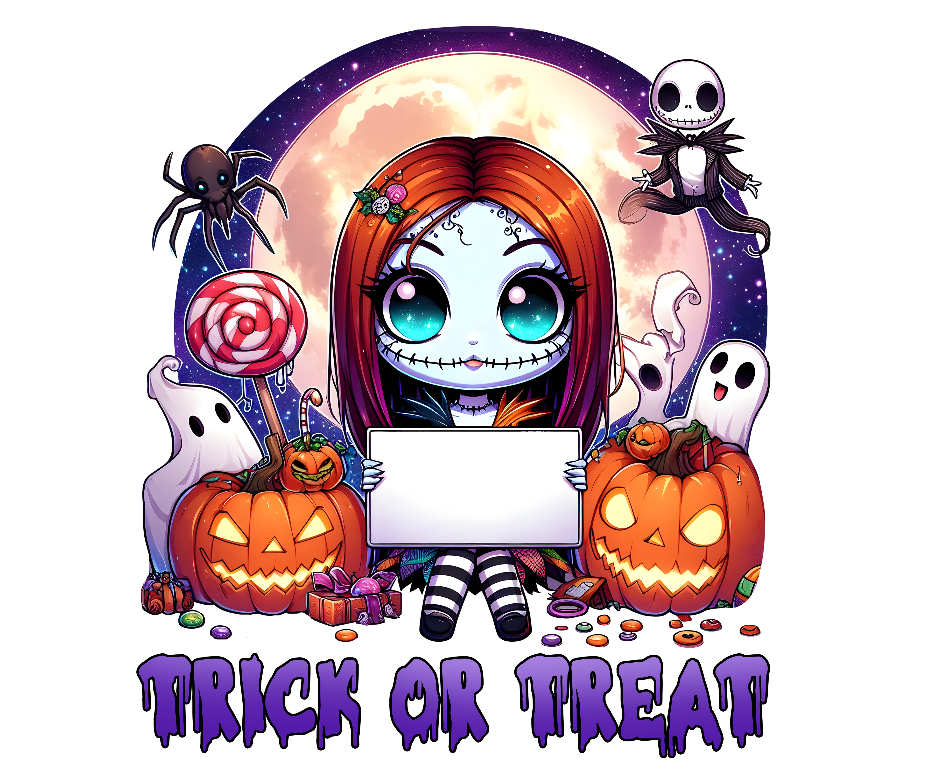 Personalized Halloween Tote Bag – Custom Trick or Treat Bag