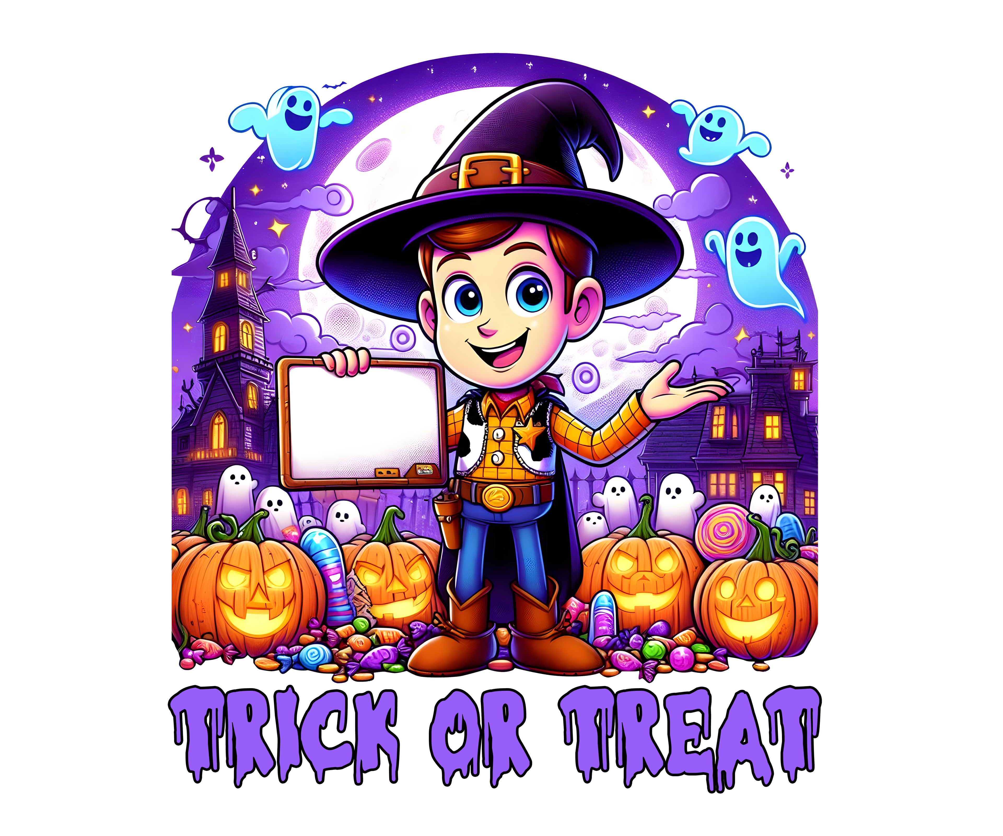 Personalized Halloween Tote Bag – Custom Trick or Treat Bag