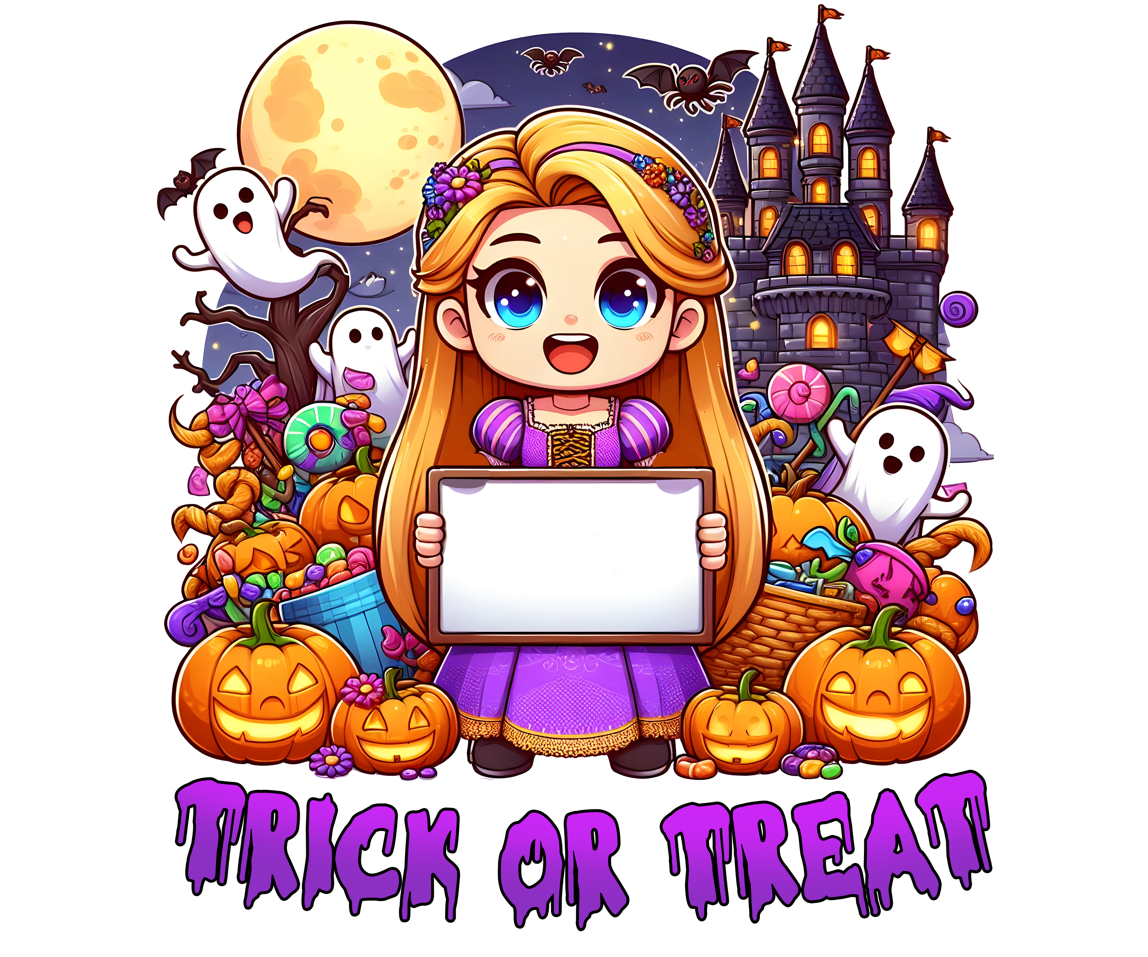 Personalized Halloween Tote Bag – Custom Trick or Treat Bag