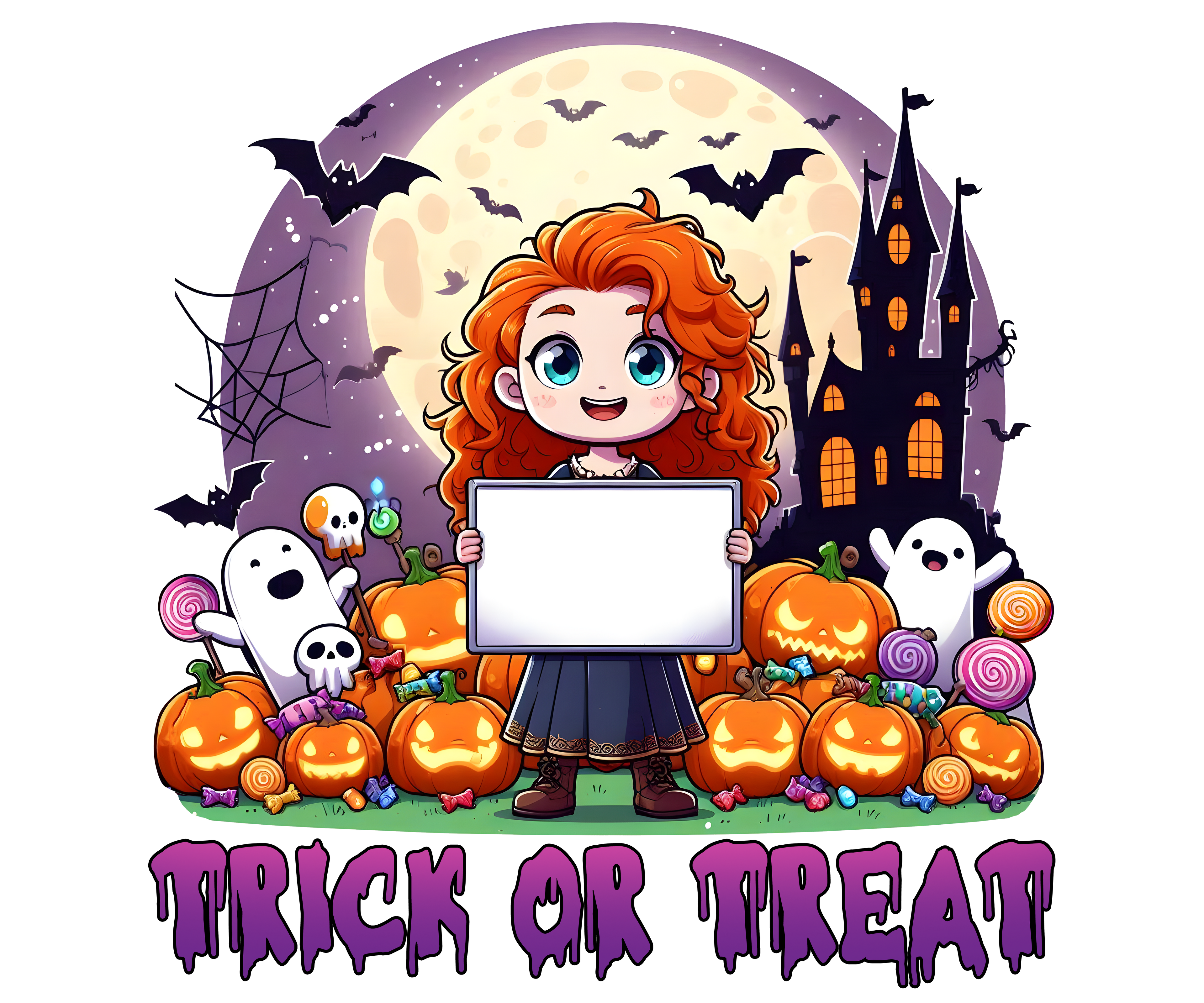 Personalized Halloween Tote Bag – Custom Trick or Treat Bag