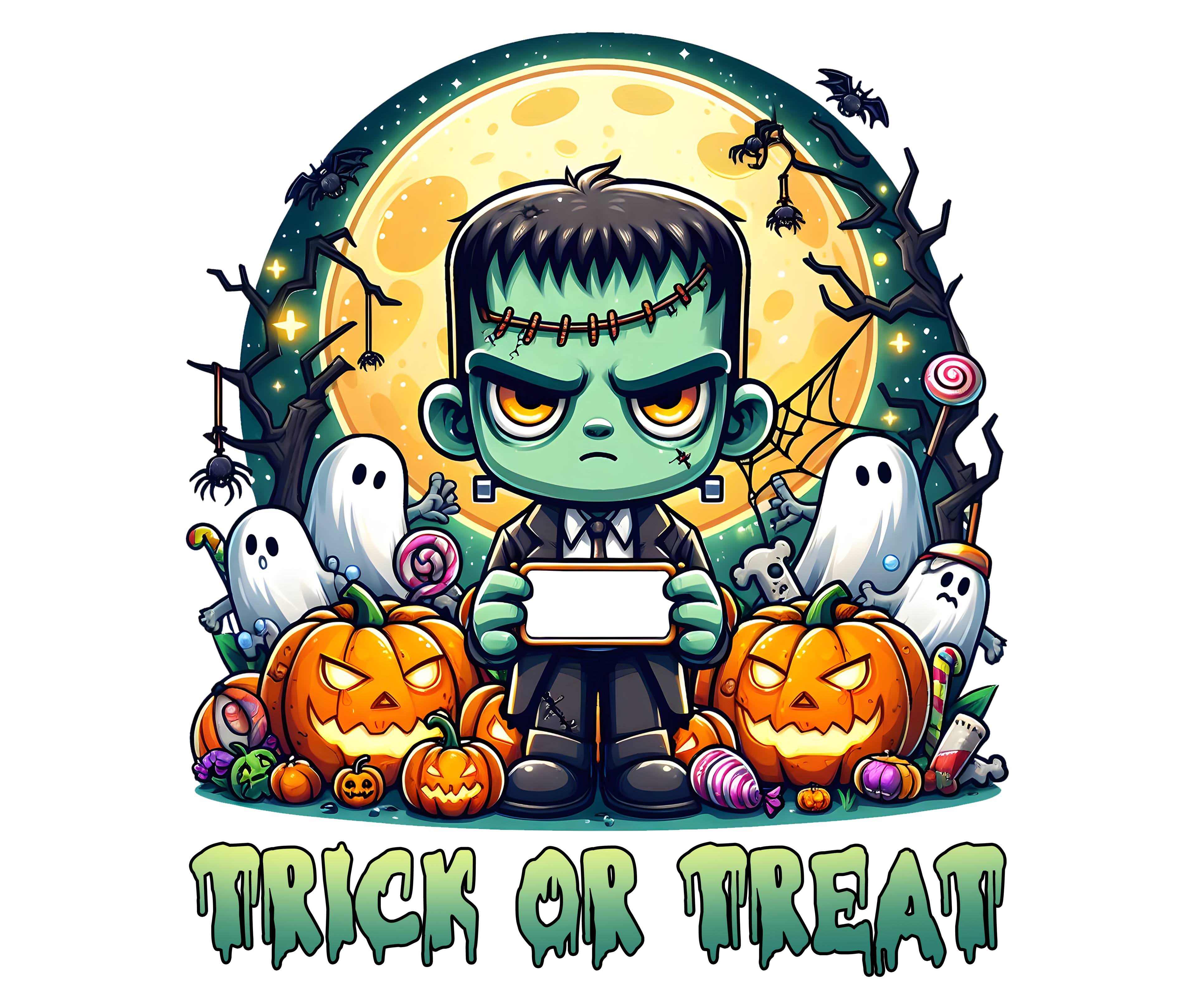 Personalized Halloween Tote Bag – Custom Trick or Treat Bag